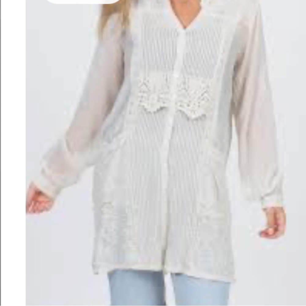 Johnny Was Ivory Cupra Dress.